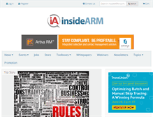 Tablet Screenshot of insidearm.com